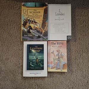 Set of Four Books The Lightning Thief The BFG Advanced Reader's Edition